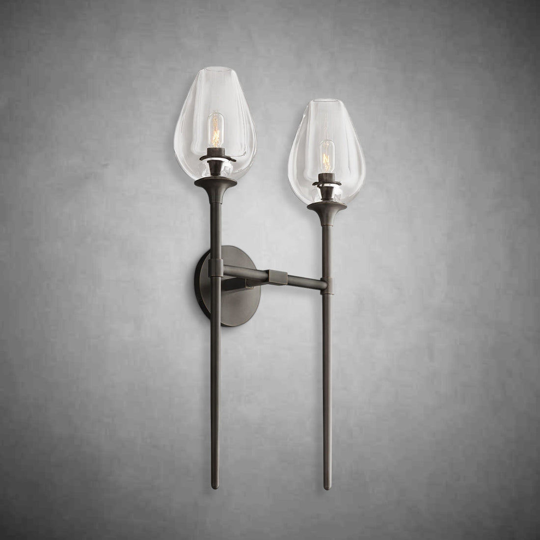 Tulipe Double Wall Lamp 24”H
