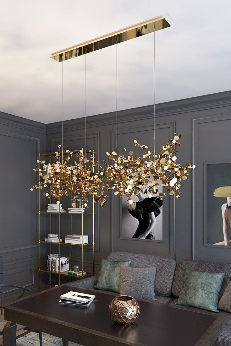 Nordic Modern Stainless Steel Round Decorative Chandelier for Dining Living Room Bar Cafe