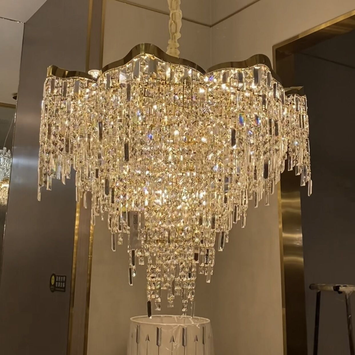 Crystal Tassel Chandelier Set for Living Room / dining Room and Bedroom