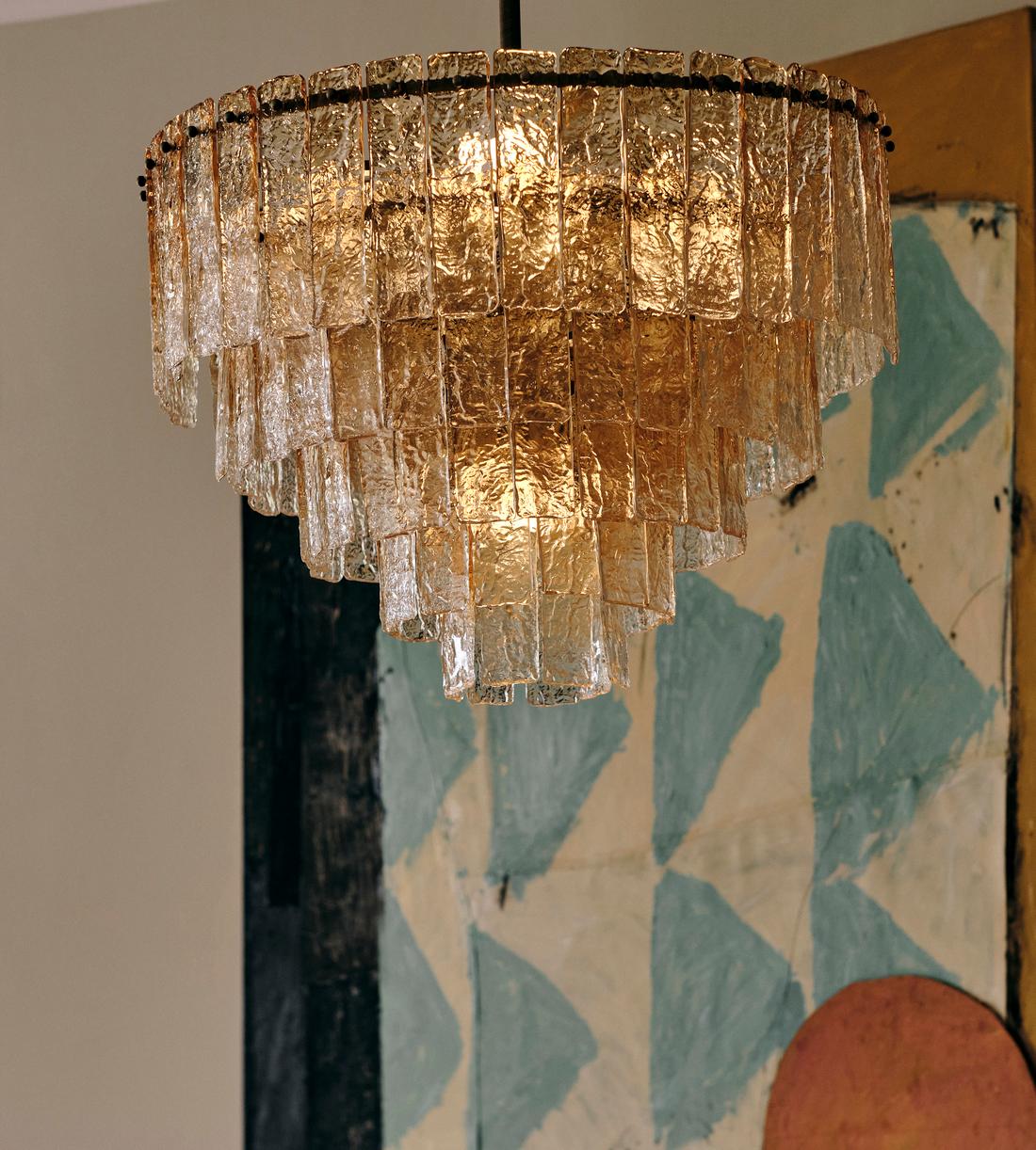 Lydia Glass Chandelier 27-Inchw