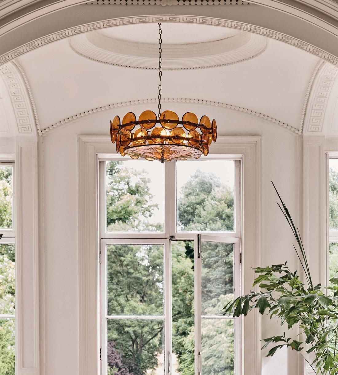 Lorenzo Disc Murano Chandelier