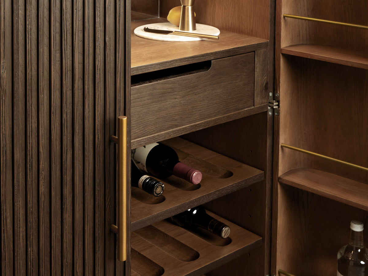 Finnley Plinth Bar Cabinet