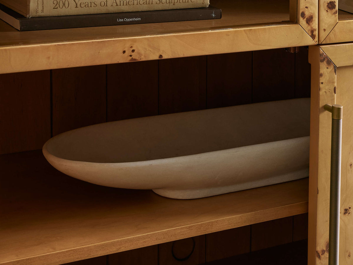 Hattie Burl Glass Cabinet