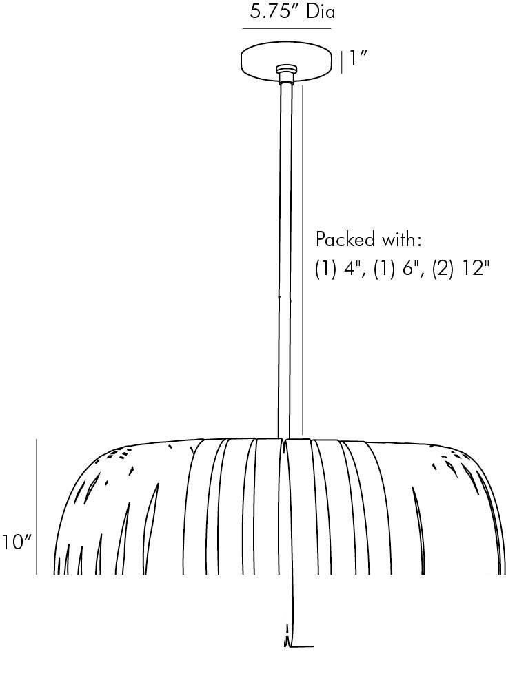 Wilson Pendant 41043 technical dimension drawing
