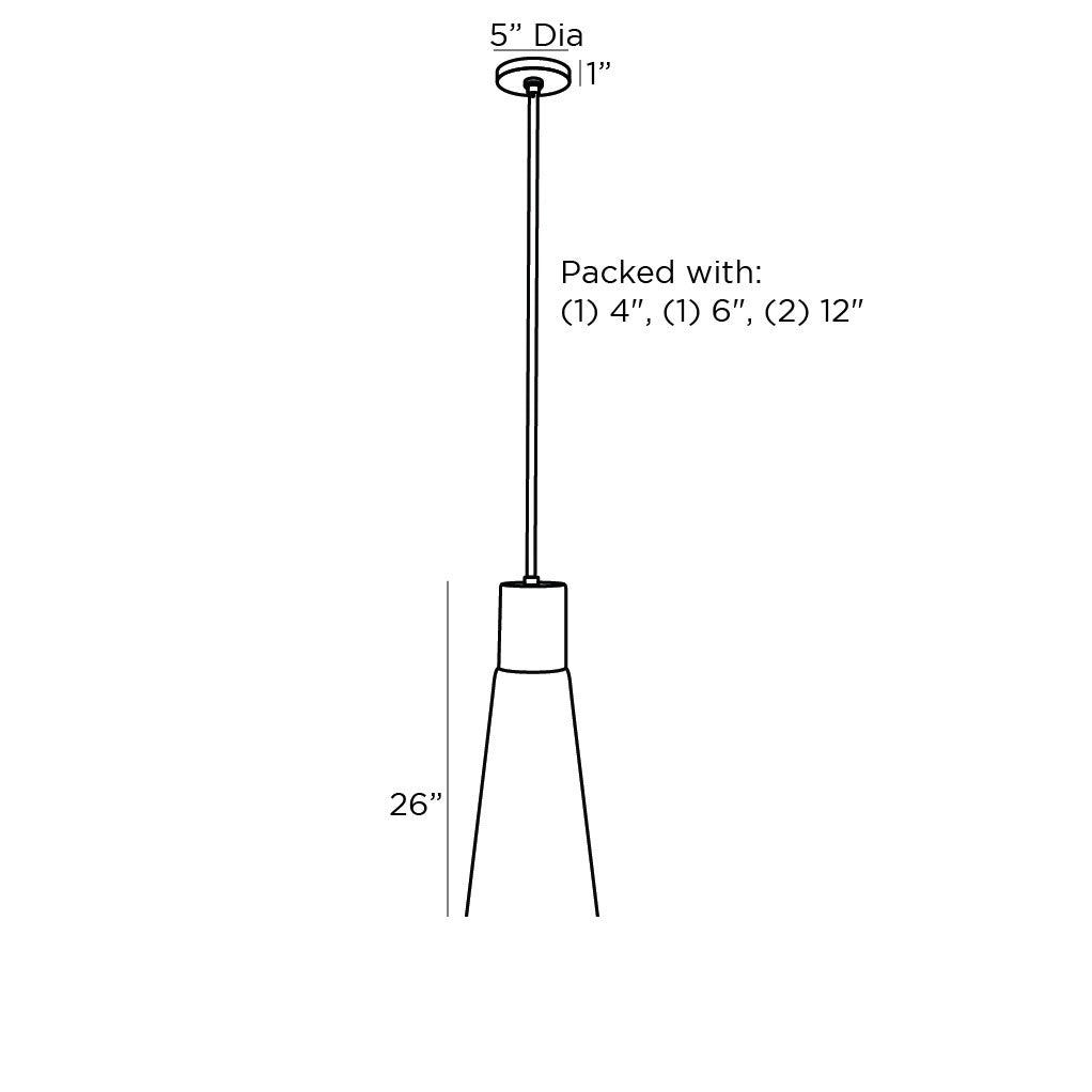 Shreveport Pendant 41068 technical dimension drawing