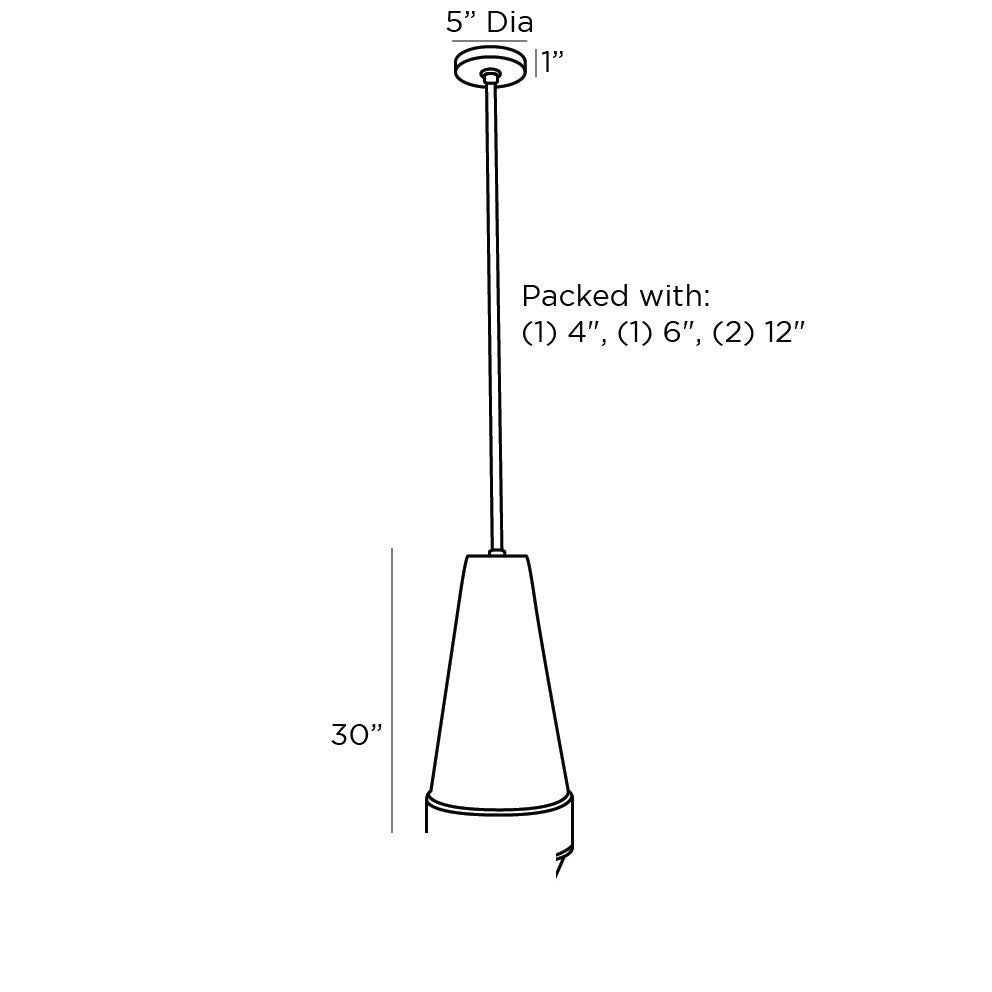 Sherwood Pendant 41069 technical dimension drawing