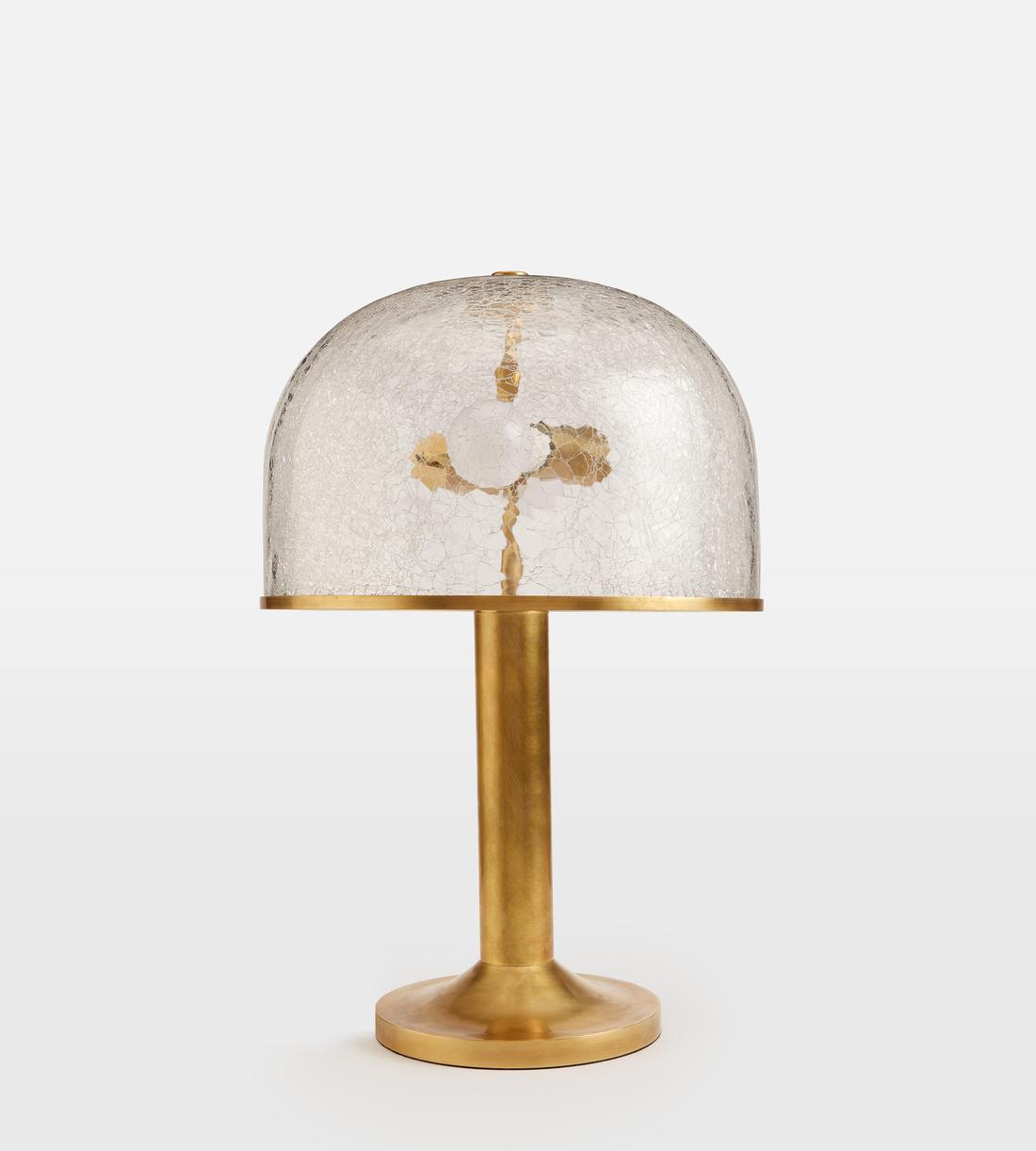 Aged Brass Glass Accent Table Lamp - Erhaus product image 3