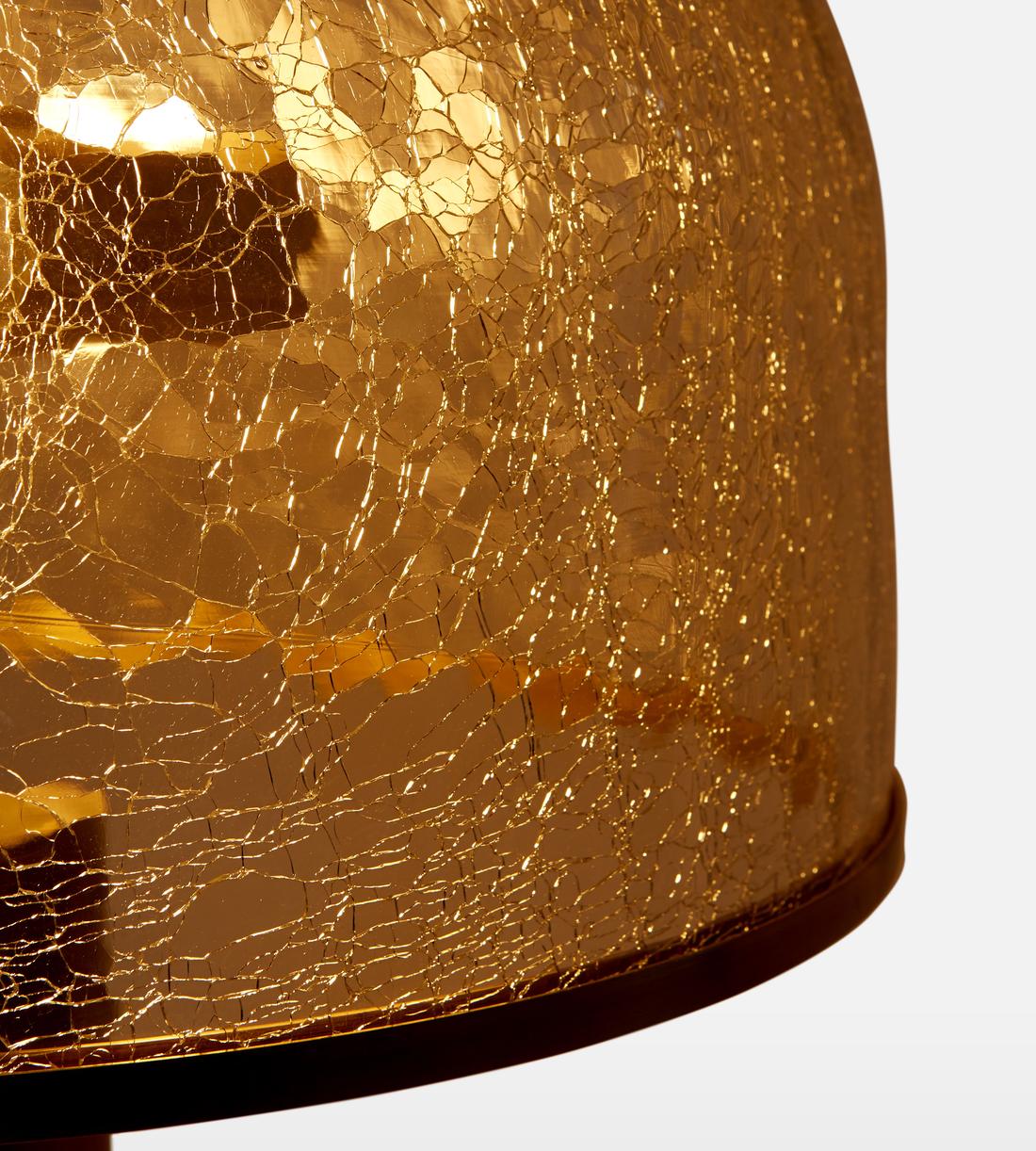 Aged Brass Glass Accent Table Lamp - Erhaus product image 4