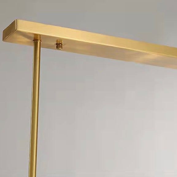 Luxury Pure Copper Chandelier K9 Crystal Dining Room Chandelier Modern Gold Ceiling Popular Molecular Bar
