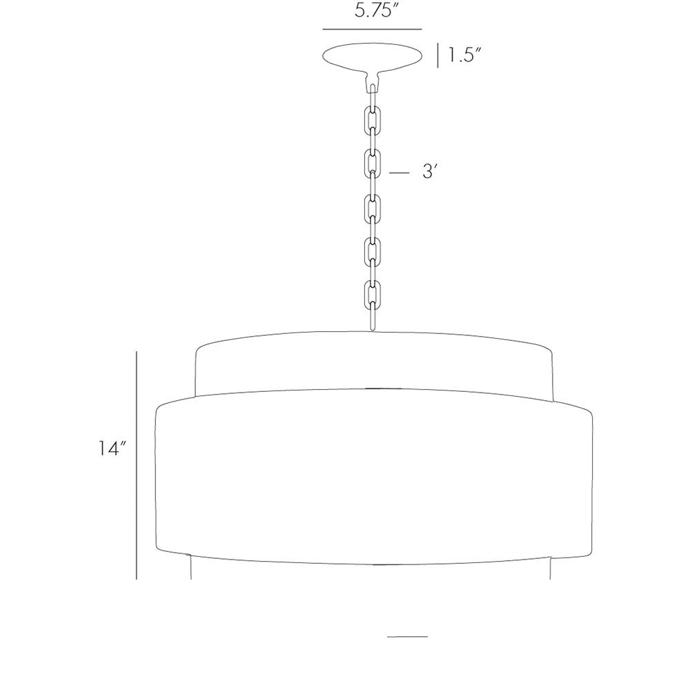 Nolan Small Pendant 44077 technical dimension drawing
