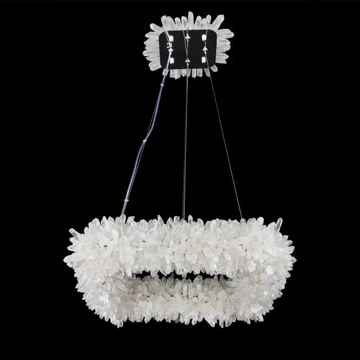 Modern Round / oval / linear / square Natural Crystal Chandelier