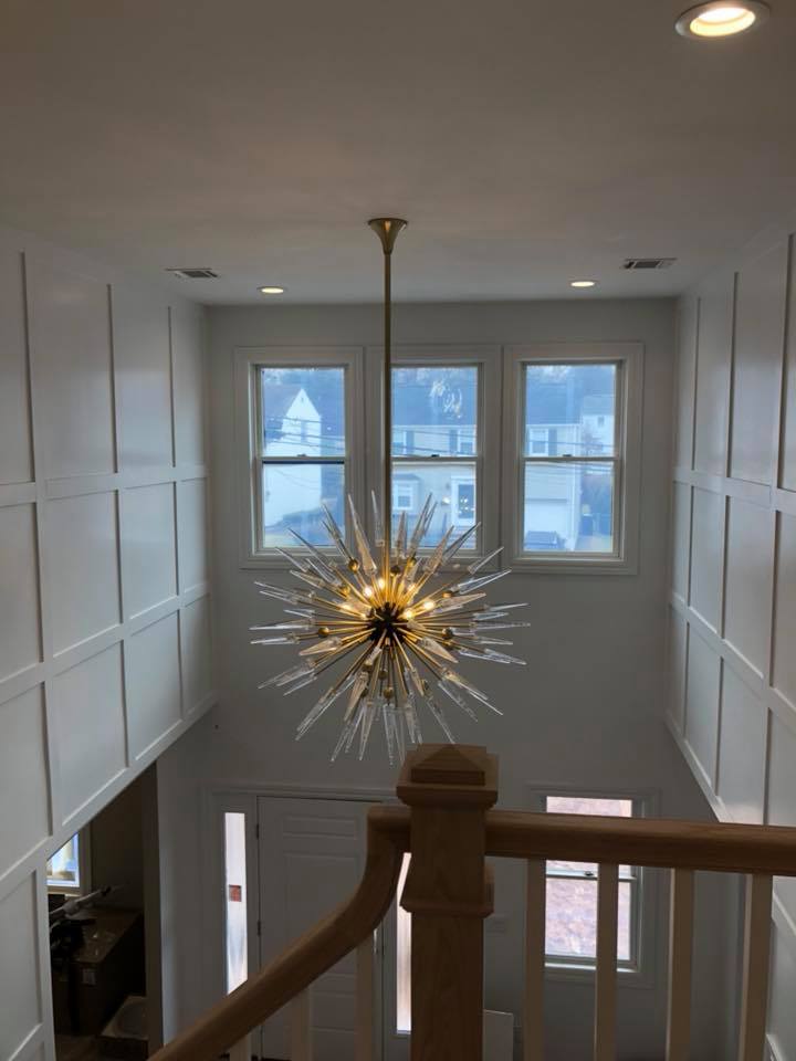 Modern Sputnik Sphere Crystal Chandelier for Low-Ceiling