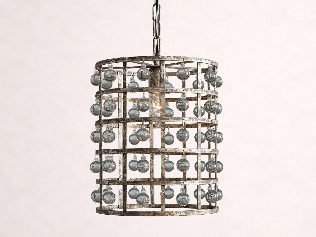 La Cage 12-InchPendant in Silver Clay