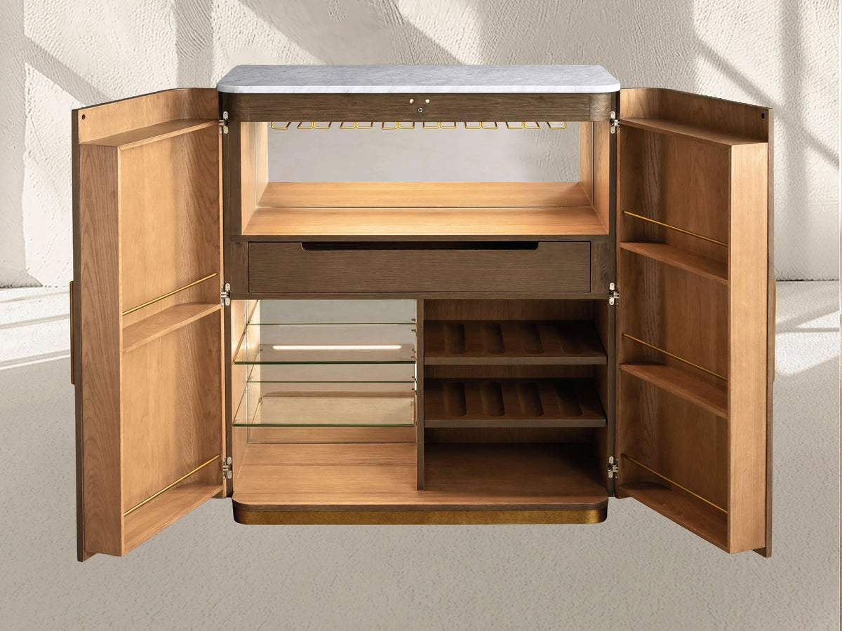 Finnley Plinth Bar Cabinet