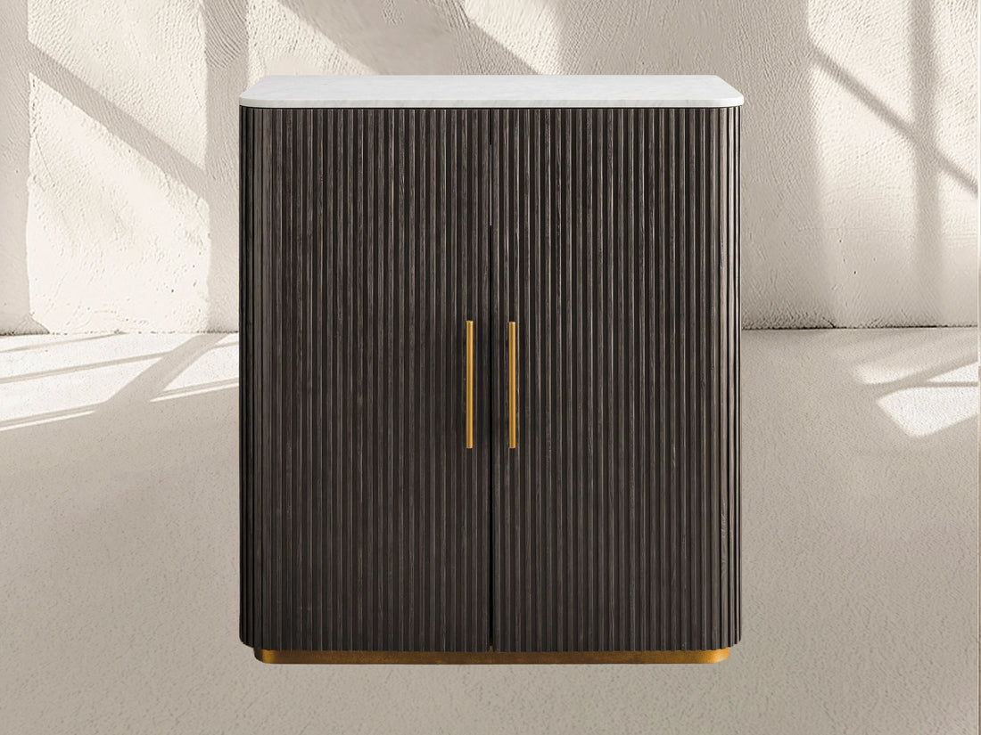 Finnley Plinth Bar Cabinet