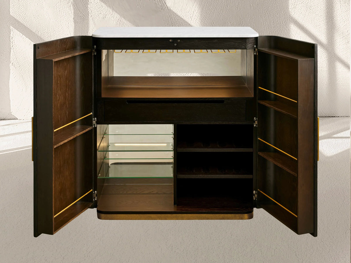 Finnley Plinth Bar Cabinet