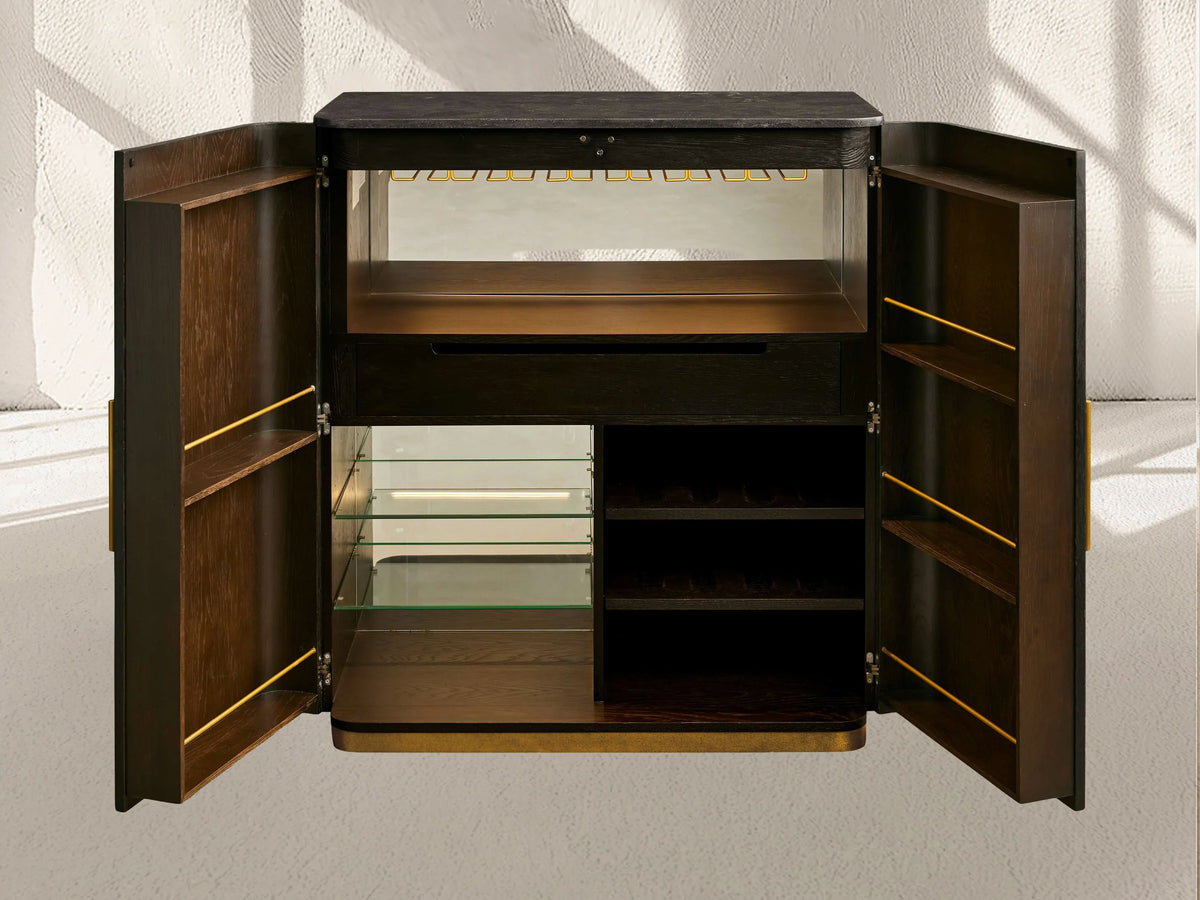 Finnley Plinth Bar Cabinet