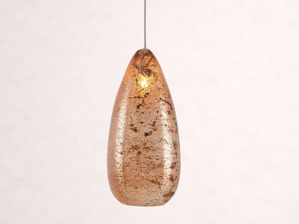 Edda Cascade Teardrop Mercury Glass Pendant