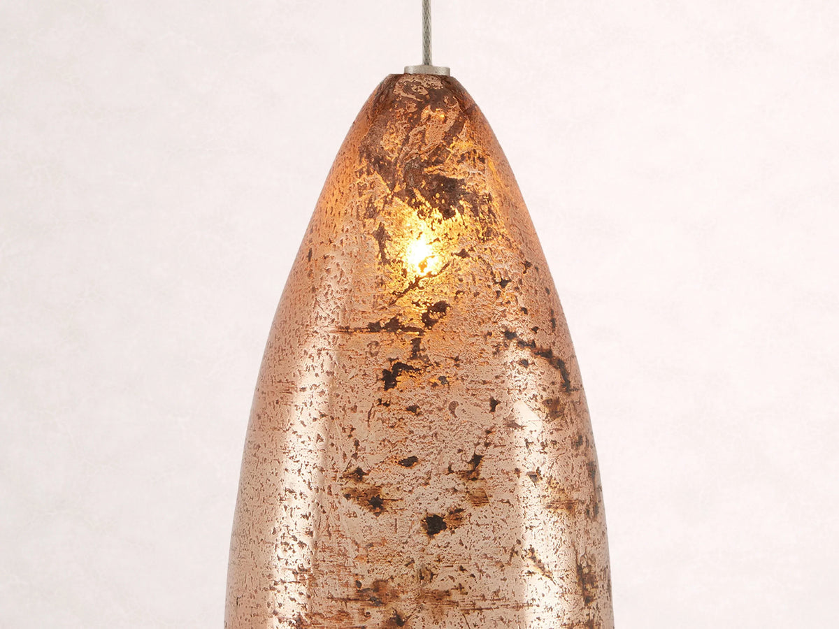 Edda Cascade Teardrop Mercury Glass Pendant