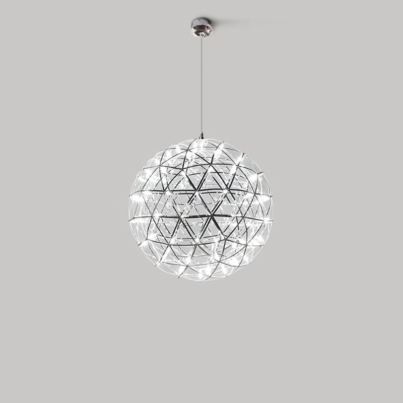 Round Starry Sky Chandelier Light Fire Ball Ceiling Lighting for Living Room / cottage / high-Ceiling