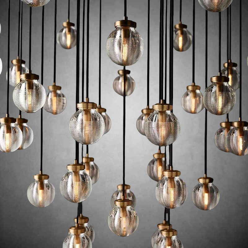 Pearls Round Chandelier 48"