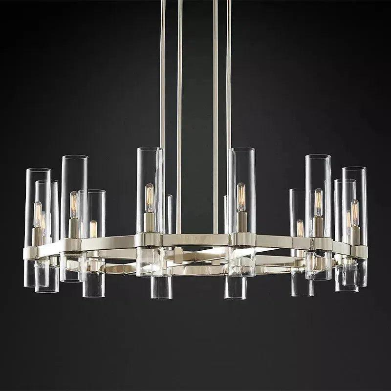 Lavelle Round Glass Chandelier 36"