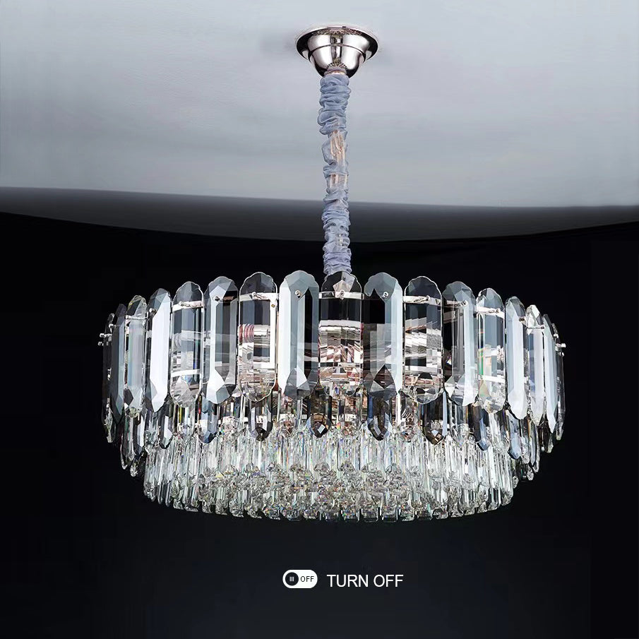 Luxury Smoke Gray K9 Crystal Chandeliers for Dining Room / living Room
