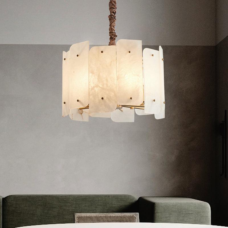 Alabaster Lorry Round Chandelier 20-Inch31"