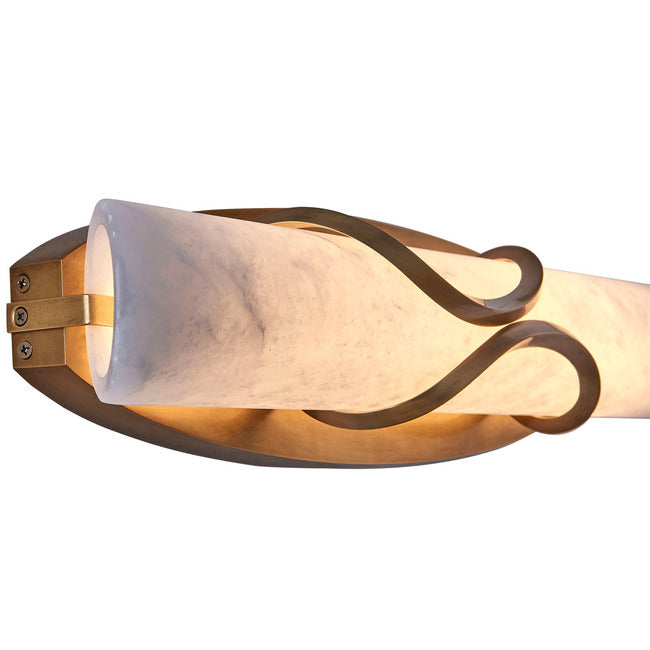 Basalt Tubular Alabaster Wall Sconce