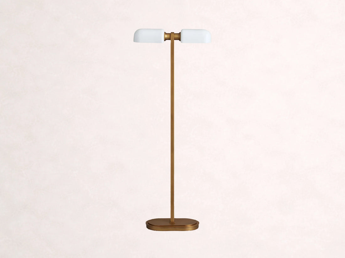 Zayd Opal Glass Floor Lamp