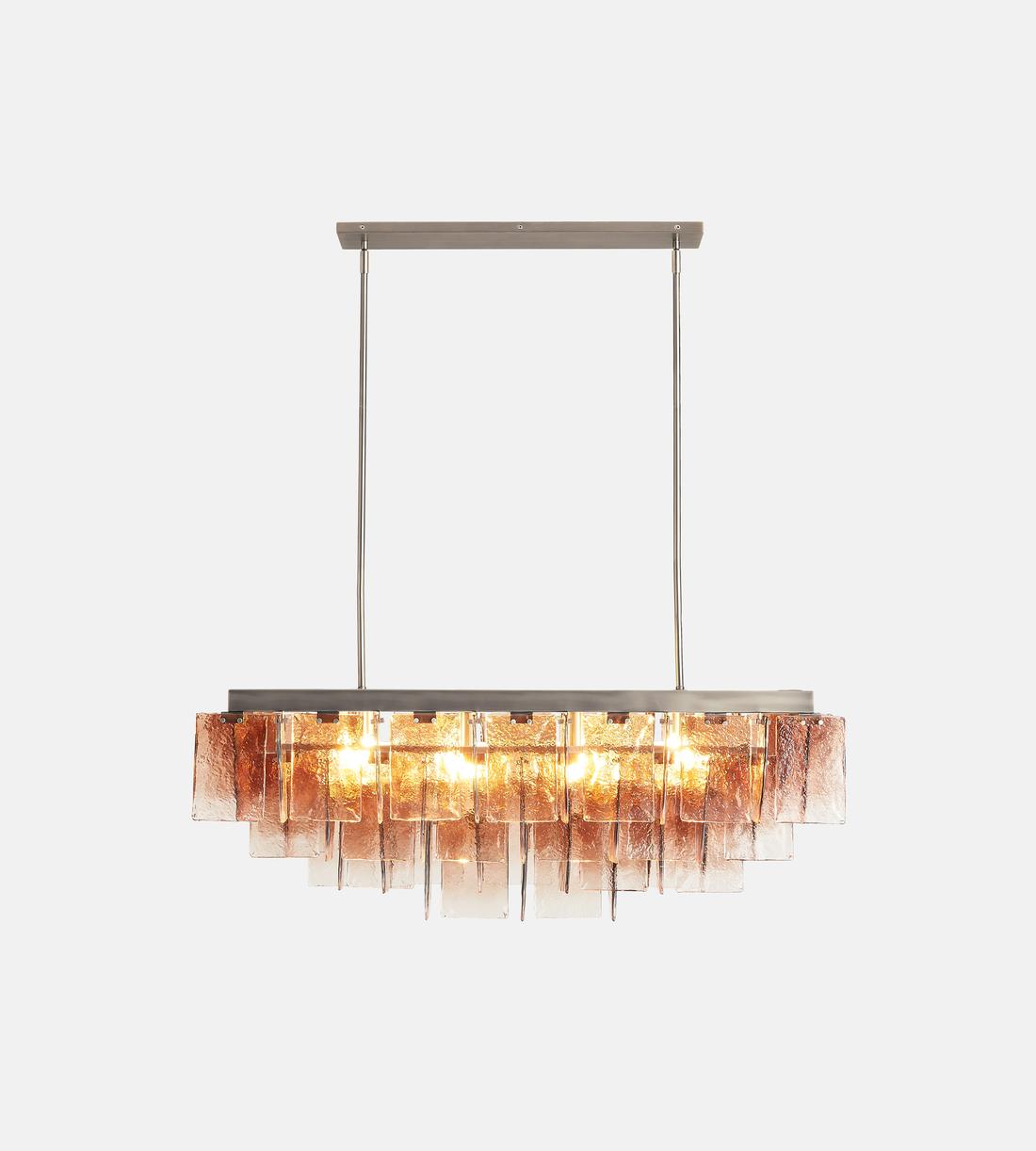 Elisa Glass Chandelier 43-Inchw