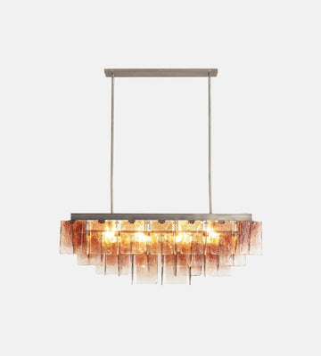 Elisa Glass Chandelier 43-Inchw