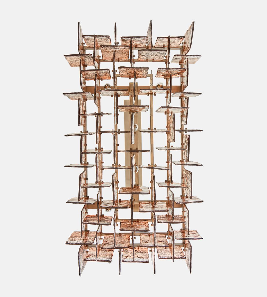 Elisa Glass Chandelier 43-Inchw