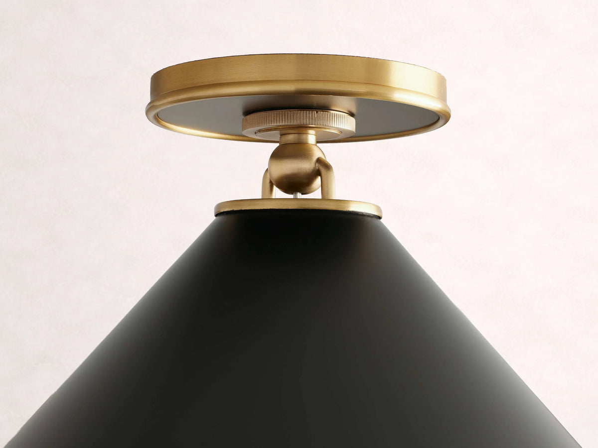Arno Small Flushmount in Black