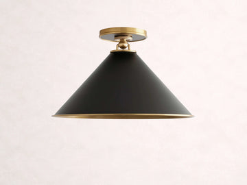 Arno Small Flushmount in Black