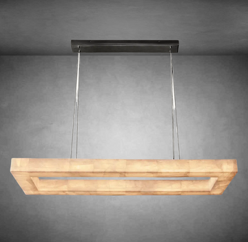 Rivaga Rectangular Calcite Chandelier 54"72''