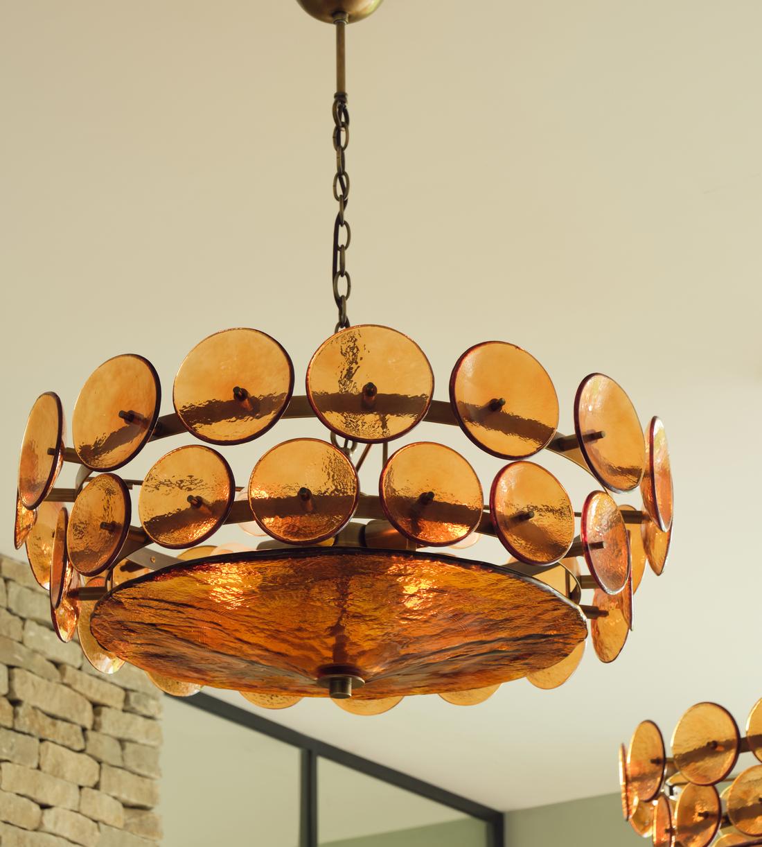Lorenzo Disc Murano Chandelier