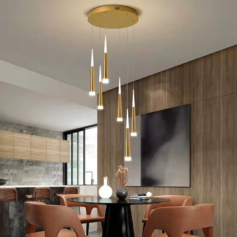 Spiral Staircase Chandelier Modern Style Ceiling Lamp Living Room Lighting