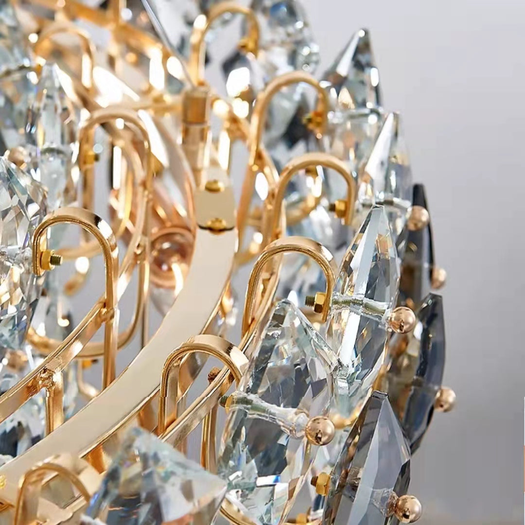 Prismatic Crystal Chandelier for Living Room Dining Room Ceiling Light