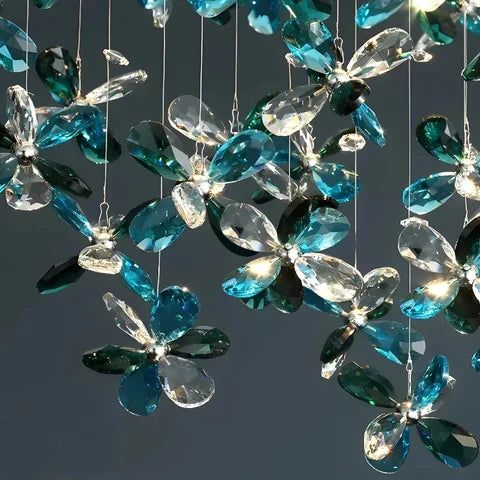 Luxury Crystal Flower Chandelier for Dining Room / living Room