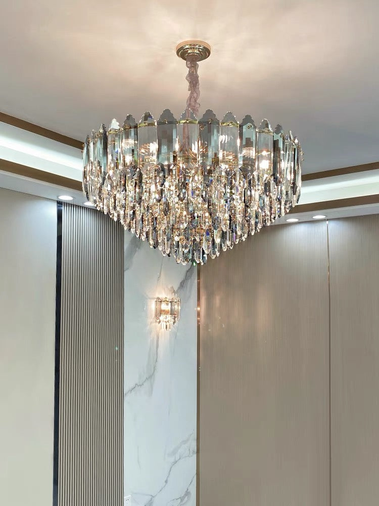 Modern Luxury K9 Crystal Chandelier Ceiling Fixtures Light for Living and for Kitchen Island Dining Rooms