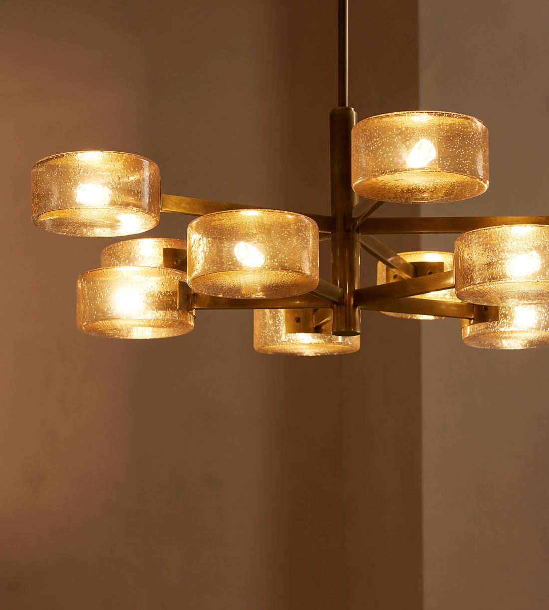 Laurel Glass Chandelier 31.5-Inchw