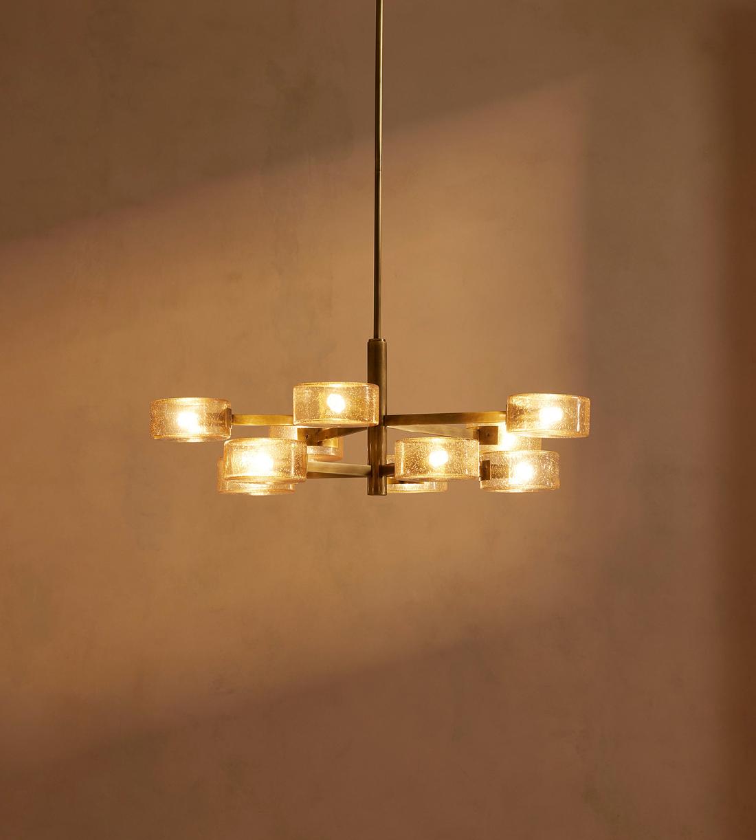 Laurel Glass Chandelier 31.5-Inchw