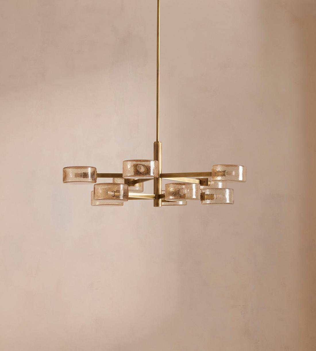 Laurel Glass Chandelier 31.5-Inchw