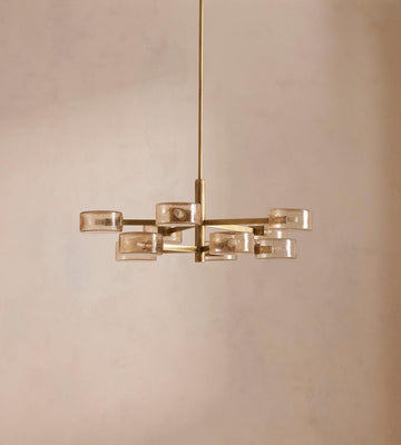 Laurel Glass Chandelier 31.5-Inchw
