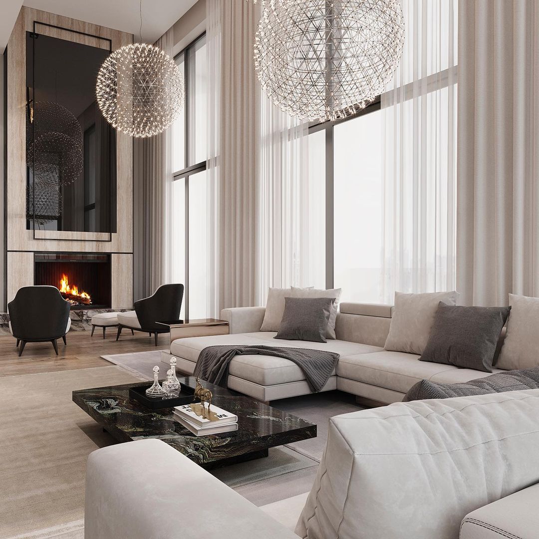 Round Starry Sky Chandelier Light Fire Ball Ceiling Lighting for Living Room / cottage / high-Ceiling
