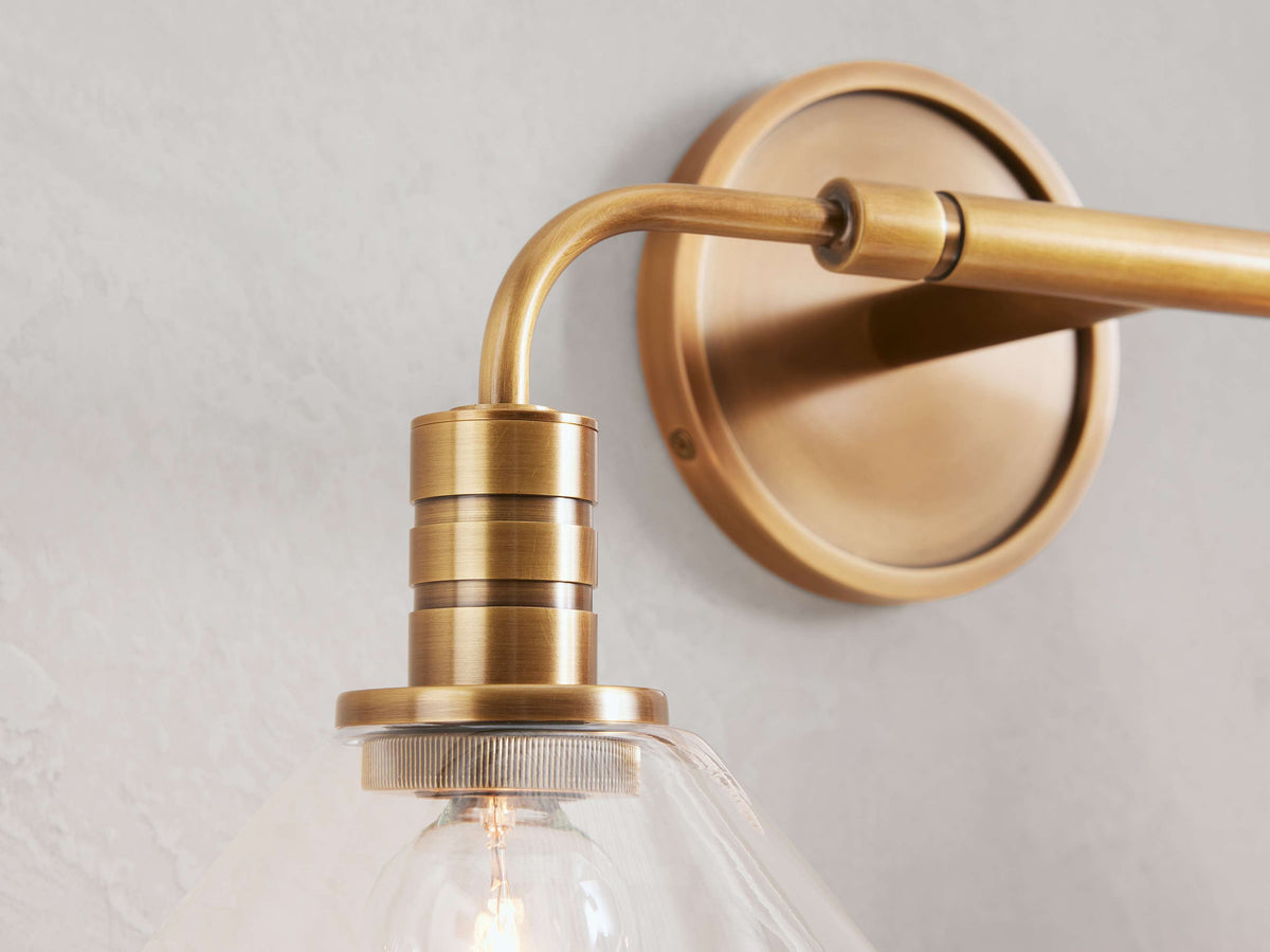 Theron 2-Light Glass Wall Sconce