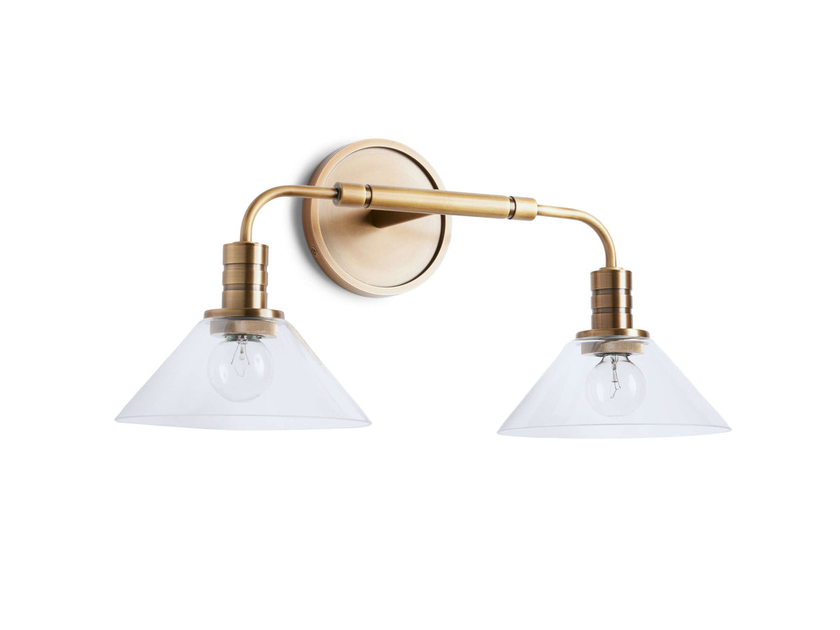 Theron 2-Light Glass Wall Sconce