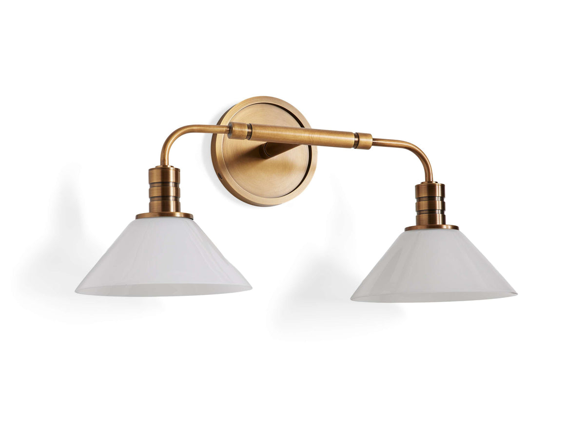 Theron 2-Light Glass Wall Sconce