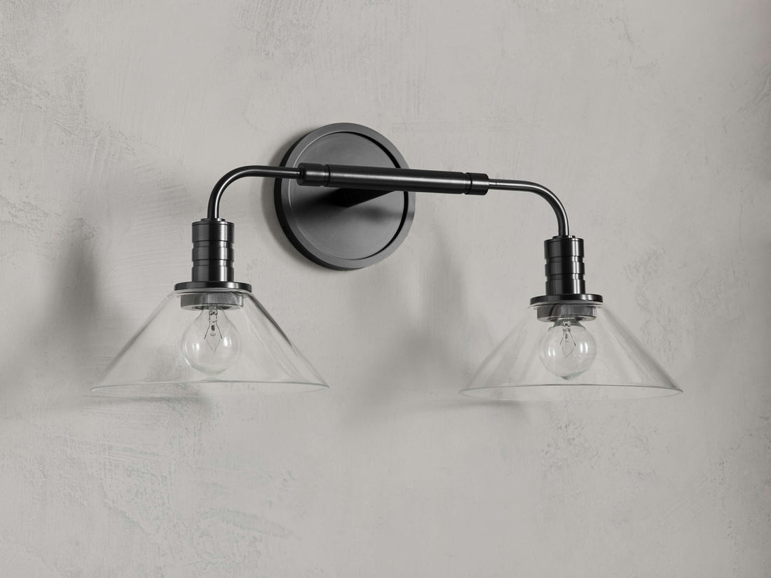 Theron 2-Light Glass Wall Sconce